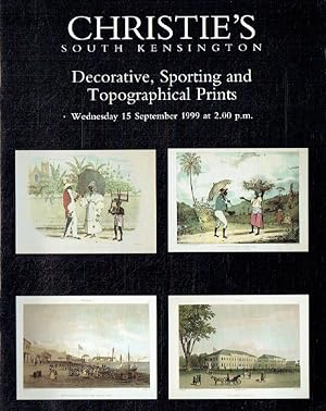 Christies September 1999 Decorative, Sporting & Topographical Prints