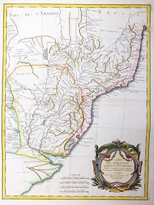 1771 - Original Antique Map of PARAGUAY URUGUAY & BRAZIL AMAZON ARGENTINA