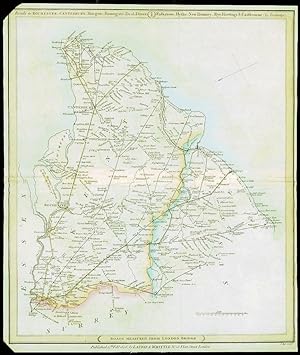 1806 Original Antique Road Map LONDON BRRIGE > KENT > SUSSEX Rochester Ramsgate