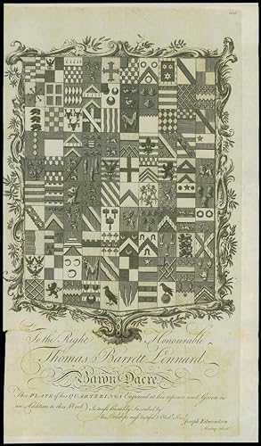 Bild des Verkufers fr 1768 ESSEX - Large Engraving THOMAS BARRETT LENNARD Baron Dacre (43) zum Verkauf von Antique Paper Company