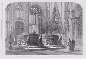 Imagen del vendedor de 1867 Antique Print - FINE ART TOMBS CATHEDRAL TOLEDO ARTIST READ EXHIBITION (256 a la venta por Antique Paper Company