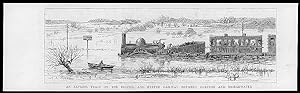 Seller image for 1875 - Antique Print RAILWAY Bristol Exeter Durston Bridgewater Express (89) for sale by Antique Paper Company