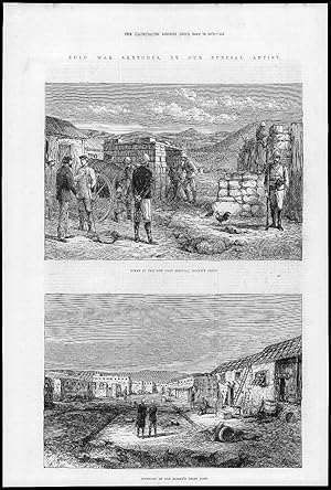 Seller image for 1879 Antique Print ZULU WAR NEW FORT MELVILL RORKES DRIFT INTERIOR (204) for sale by Antique Paper Company