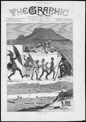 Seller image for 1879 - Antique Print SOUTH AFRICA Zulu War Vidette Rorkes Drift Buffalo (242) for sale by Antique Paper Company