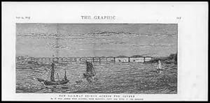 Seller image for 1875 - Antique Print WALES Severn Railway Bridge Sharpness Point Docks (75) for sale by Antique Paper Company