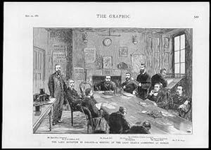 Seller image for 1880 Antique Print IRELAND DUBLIN LAND LEAGUE COMMITTEE MEETING AGITATION (155) for sale by Antique Paper Company