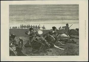 Seller image for 1885 - RUSSIA COSSACKS Firing Drill Circassian War Preparations (145) for sale by Antique Paper Company