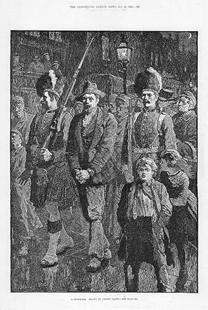 Imagen del vendedor de 1884 Antique Print - USA Rocky Mountains Big Horn Stalking Men Guns (191) a la venta por Antique Paper Company