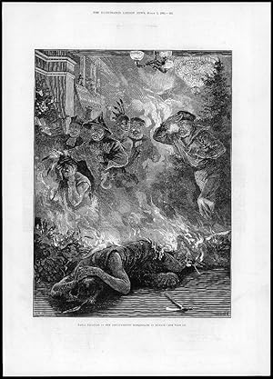 Bild des Verkufers fr 1881 Antique Print -GERMANY MUNICH Fatal Disaster Art Students Masquerade (161) zum Verkauf von Antique Paper Company