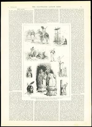 Seller image for 1889 Antique Print ILLUSTRATION PAUL FRENZYENY North American INDIANS (188) for sale by Antique Paper Company