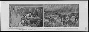 Seller image for 1900 Antique Print AFRICA Siege Major Godley Bomb Proof Shelter Hailstorm (218) for sale by Antique Paper Company