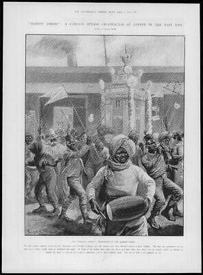 Seller image for 1904 Antique Print -LONDON Hobson Jobson Hindoo Celebration East End Albert(217) for sale by Antique Paper Company