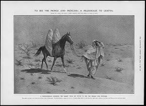 Imagen del vendedor de 1906 Antique Print - INDIA Quetta Mohammedan Desert Wives Bahawalpur Horse (261) a la venta por Antique Paper Company