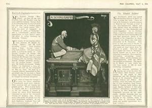 Imagen del vendedor de 1916 Antique Print - Sculpture Tate Gallery Elizabeth Philip II Spain Game (70) a la venta por Antique Paper Company