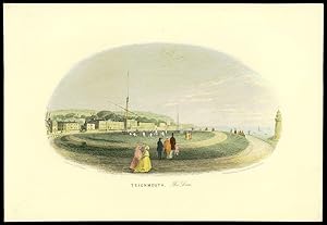 Seller image for c1840 - DEVON Antique Print View of TEIGNMOUTH THE DEN Hand Coloured (75) for sale by Antique Paper Company