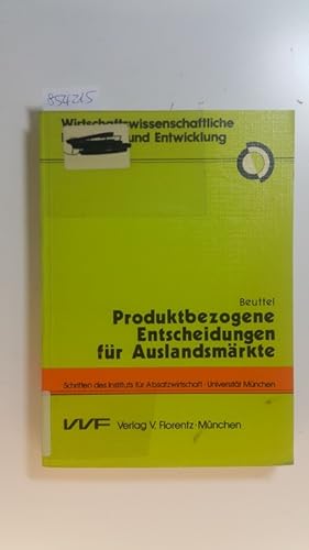 Bild des Verkufers fr Produktbezogene Entscheidungen fr Auslandsmrkte zum Verkauf von Gebrauchtbcherlogistik  H.J. Lauterbach