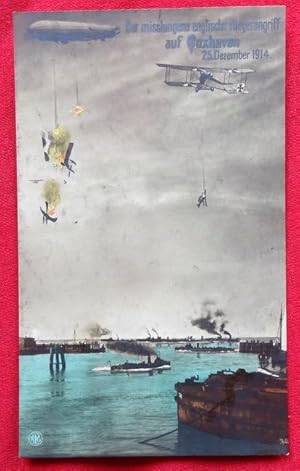 Ansichtskarte. AK Der misslungene englische Fliegerangriff auf Cuxhaven 25. Dezember 1914