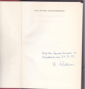 Arbeitskampfrecht. Ein Handbuch fur die Praxis,mit Widmung des Autors auf Vortitel,