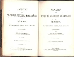 Bild des Verkufers fr Annalen der Stdtischen Allgemeinen Krankenhuser zu Mnchen. : Band 2: Jahrgang 1876 und 1877 in einem (1.) Band, zum Verkauf von Antiquariat Kastanienhof