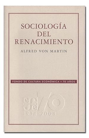 Seller image for Sociologa del Renacimiento. for sale by Librera Berceo (Libros Antiguos)