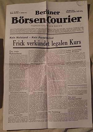 Berliner Börsen-Courier. Tageszeitung für alle Gebiete