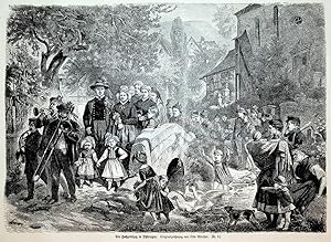Thüringen, Tracht, Hochzeit ca. 1870