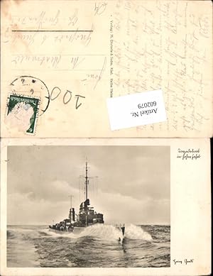 Image du vendeur pour 602079,Kriegsmarine Marine Torpedoboot in Fahrt Kriegsschiff Schiff Boot mis en vente par Versandhandel Lehenbauer