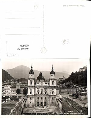 Bild des Verkufers fr 600466,Foto Ak Salzburg Der Dom u. Jedermann-Festspiel Theater Szene zum Verkauf von Versandhandel Lehenbauer