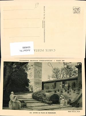 Bild des Verkufers fr 604688,Paris Exposition Coloniale Internationale 1931 Entree du Palais de Madagascar France zum Verkauf von Versandhandel Lehenbauer