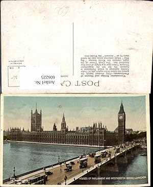Bild des Verkufers fr 606225,London Houses of Parliament and Westminster Bridge Brcke Big Ben Uhr Great Britain zum Verkauf von Versandhandel Lehenbauer