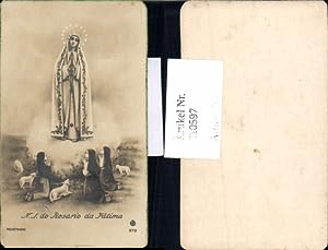Bild des Verkufers fr 610597,Andachtsbild Heiligenbildchen Maria fatima Nonnen zum Verkauf von Versandhandel Lehenbauer