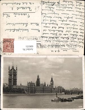 Bild des Verkufers fr 606151,London Houses of Parliament Big Ben Schiffe Dampfer Great Britain zum Verkauf von Versandhandel Lehenbauer