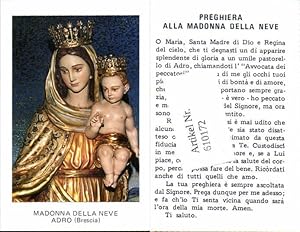 Imagen del vendedor de 610172,Andachtsbild Heiligenbildchen Madonna della Neve adro a la venta por Versandhandel Lehenbauer