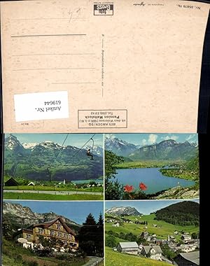 Bild des Verkufers fr 619644,Mehrbild Ak Amden ob d. Walensee Pension Mattstock Sessellift zum Verkauf von Versandhandel Lehenbauer