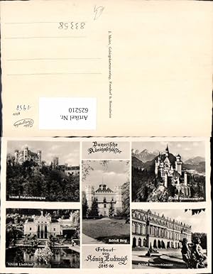 Bild des Verkufers fr 625210,Mehrbild Ak Bayern Knigschlsser Schloss Hohenschwangau Neuschwanstein Linderhof zum Verkauf von Versandhandel Lehenbauer