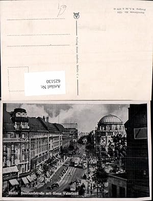 Bild des Verkufers fr 625130,Berlin Saarlandstrae m. Haus Vaterland Straenbahn zum Verkauf von Versandhandel Lehenbauer