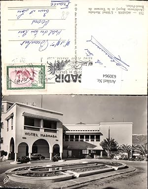 630964,Foto Ak Agadir L Hotel Marhaba et la Terrasse du Rond-Point Marokko