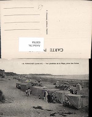 Bild des Verkufers fr 630764,Pornichet Loire-Inf. Vue generale de la Plage prise du Dunes Strand Strandleben France zum Verkauf von Versandhandel Lehenbauer