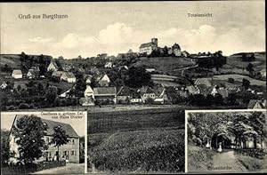 Bild des Verkufers fr Ansichtskarte / Postkarte Burgthann im Nrnberger Land, Totalansicht, Gasthaus zum grnen Tal, Felsenkeller - Bes.: Hans Distler zum Verkauf von akpool GmbH