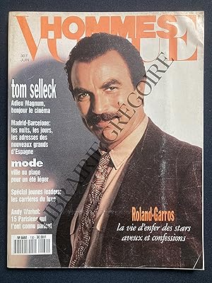 VOGUE HOMMES-N°130-JUIN 1990-TOM SELLECK