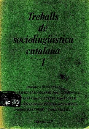 Seller image for Treballs de sciolinguistica catalana-N1- for sale by JP Livres