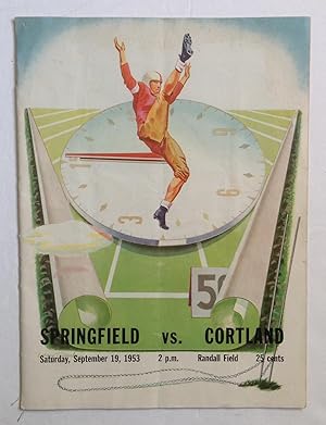 Springfield vs. Cortland. Saturday, September 19, 1953. [official program]