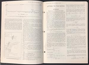 Immagine del venditore per Fluctuations in the Primordial Fireball in Nature 215 No. 5106 pp. 1155-1156, September 9, 1967 (Silk) [First Tentative Sightings of CMB Anistropies] WITH Time required for Judgements of Numerical Inequality, pp. 1519-1520 (Moyer and Landauer) venduto da Atticus Rare Books