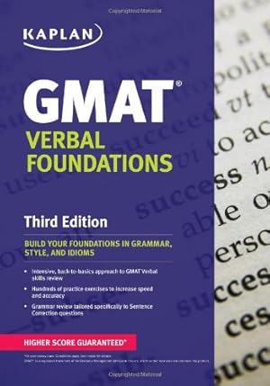 Seller image for Kaplan GMAT Verbal Foundations by Kaplan Test Prep [Paperback ] for sale by booksXpress