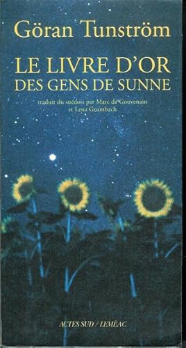 Bild des Verkufers fr Le livre d'or des gens de Sunne zum Verkauf von Livres Norrois
