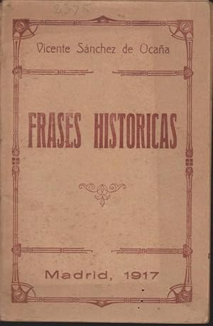 Seller image for FRASES HISTORICAS for sale by LIBRERIA TORMOS
