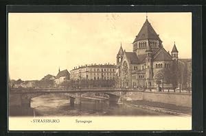 Ansichtskarte Strassburg, Blick auf die Synagoge