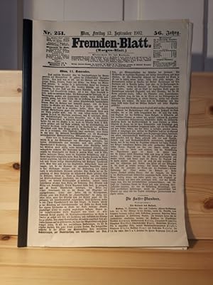 Fremden-Blatt (Morgen-Blatt) Wien, Freitag 12. September 1902