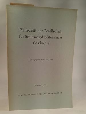 Bild des Verkufers fr Zeitschrift der Gesellschaft fr schleswig-holsteinische Geschichte, Bd. 95 zum Verkauf von ANTIQUARIAT Franke BRUDDENBOOKS