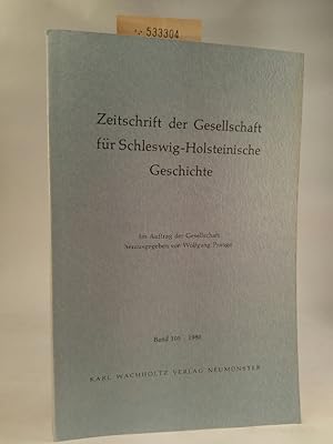 Immagine del venditore per Zeitschrift der Gesellschaft fr schleswig-holsteinische Geschichte, Bd. 105 venduto da ANTIQUARIAT Franke BRUDDENBOOKS